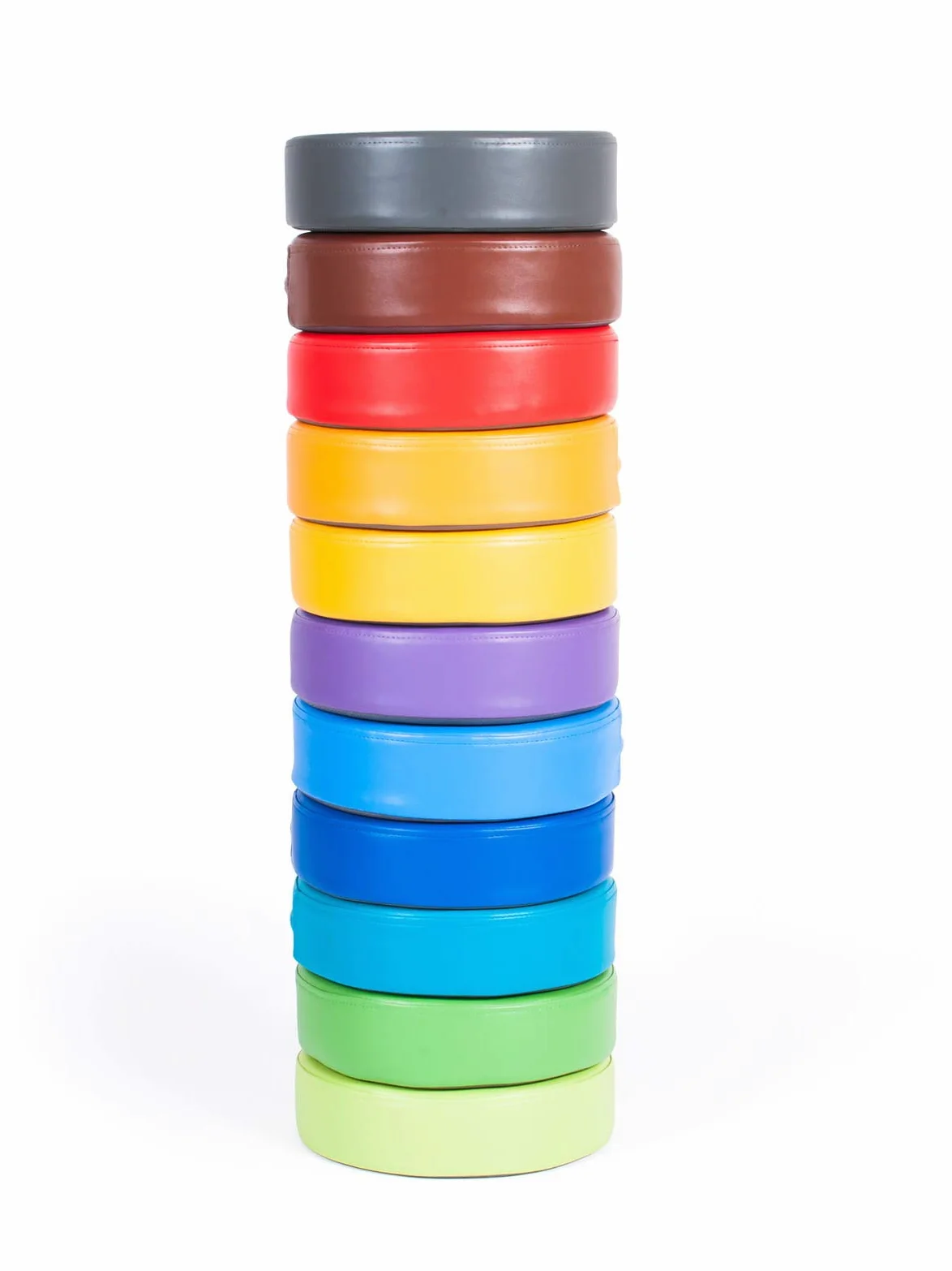 Pouf rotondo - arancione, dove i bambini possono rilassarsi, morbidezza e comfort di utilizzo, fondo antiscivolo