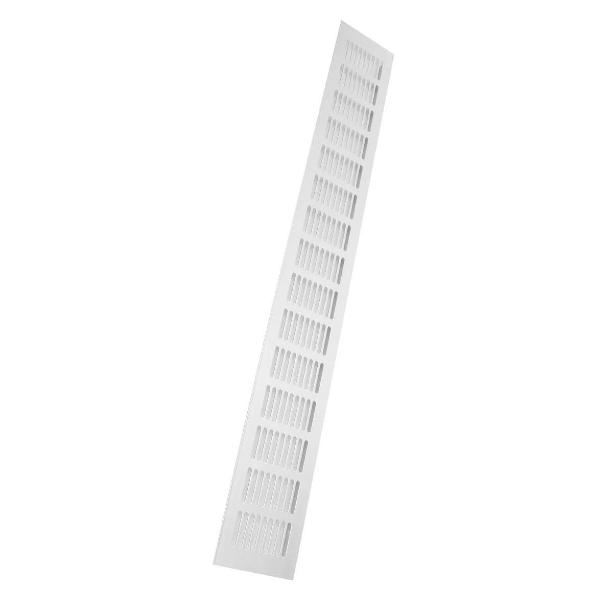 Griglia di Ventilazione in Lega di Alluminio 600x80 mm, Prese d'aria per Mobili, Piastre a Virgole con Flusso d'aria Ottimizzato
