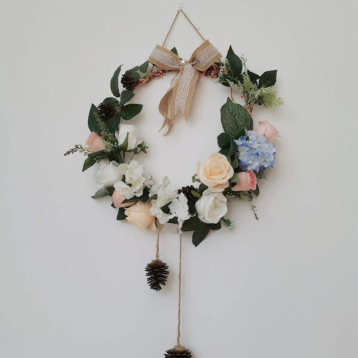 Confezione da 6 grandi anelli in metallo a cerchio in macramè oro per realizzare decorazioni di corona di nozze e fai da te acchiappasogni artigianato da parete - 25 cm