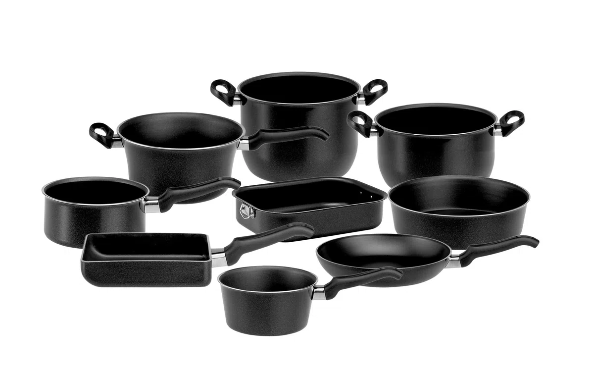 Ballarini Firenze Tegame, Alluminio, Nero, 20 cm