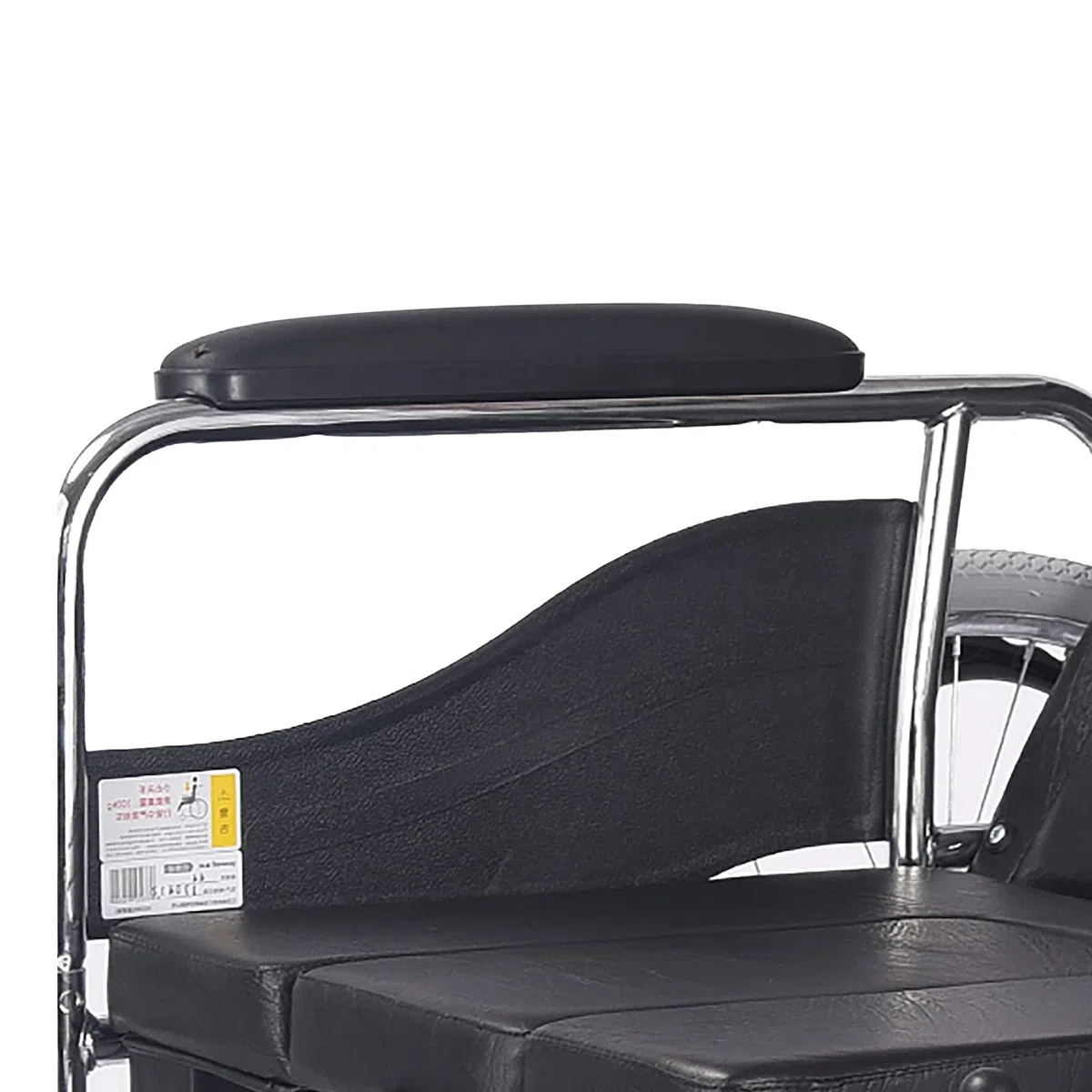 2 braccioli imbottiti per sedia a rotelle, universali, rimovibili, in spugna di PVC, per sedia da ufficio, avambracci, accessori per la cura dei pazienti, colore nero