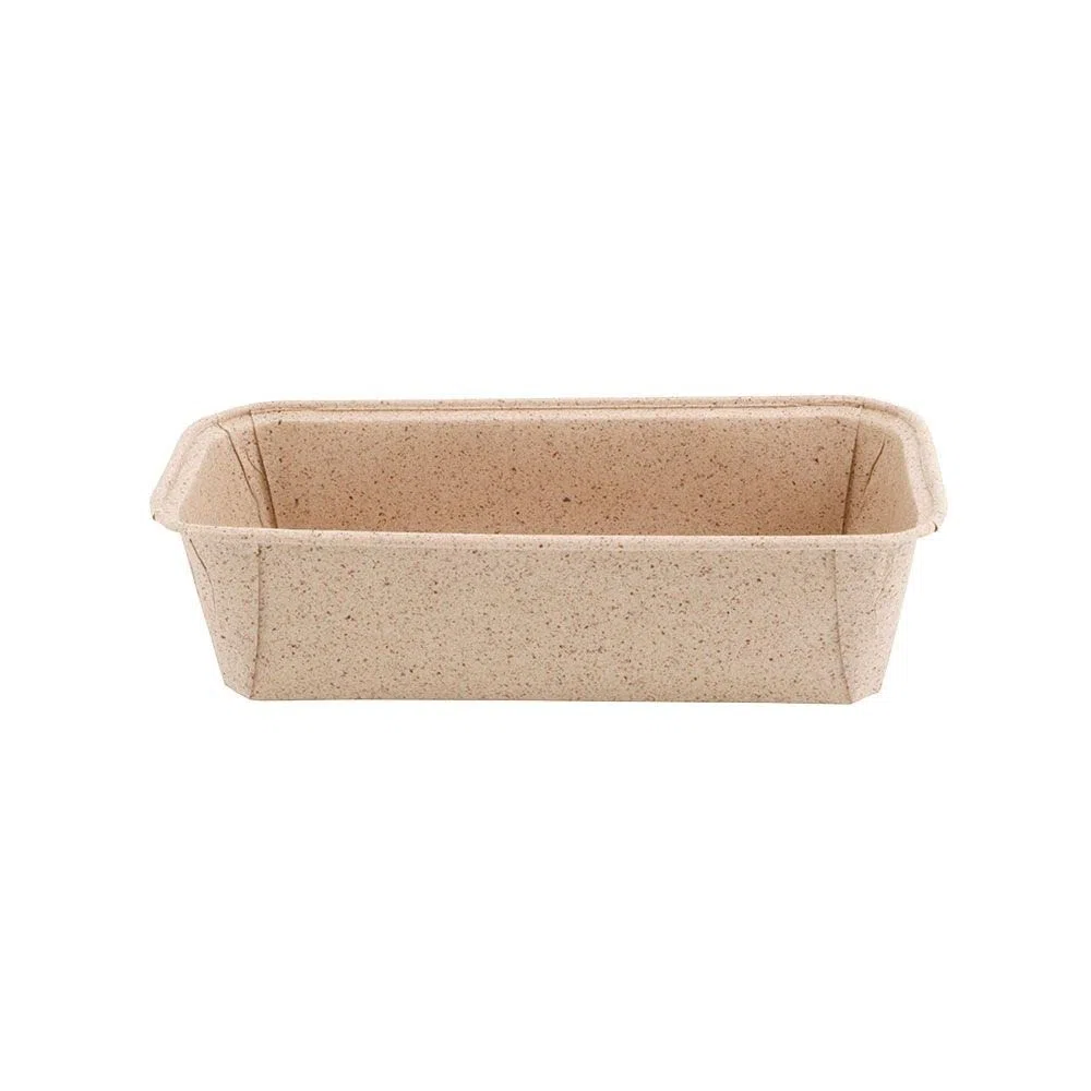 GREENBOX 25 stampi in carta di cacao rettangolari, 20 x 7 x 6 cm, resistenti al forno, stampi per pane, carta marrone, piccoli stampi per torte, stampi in carta con struttura elegante