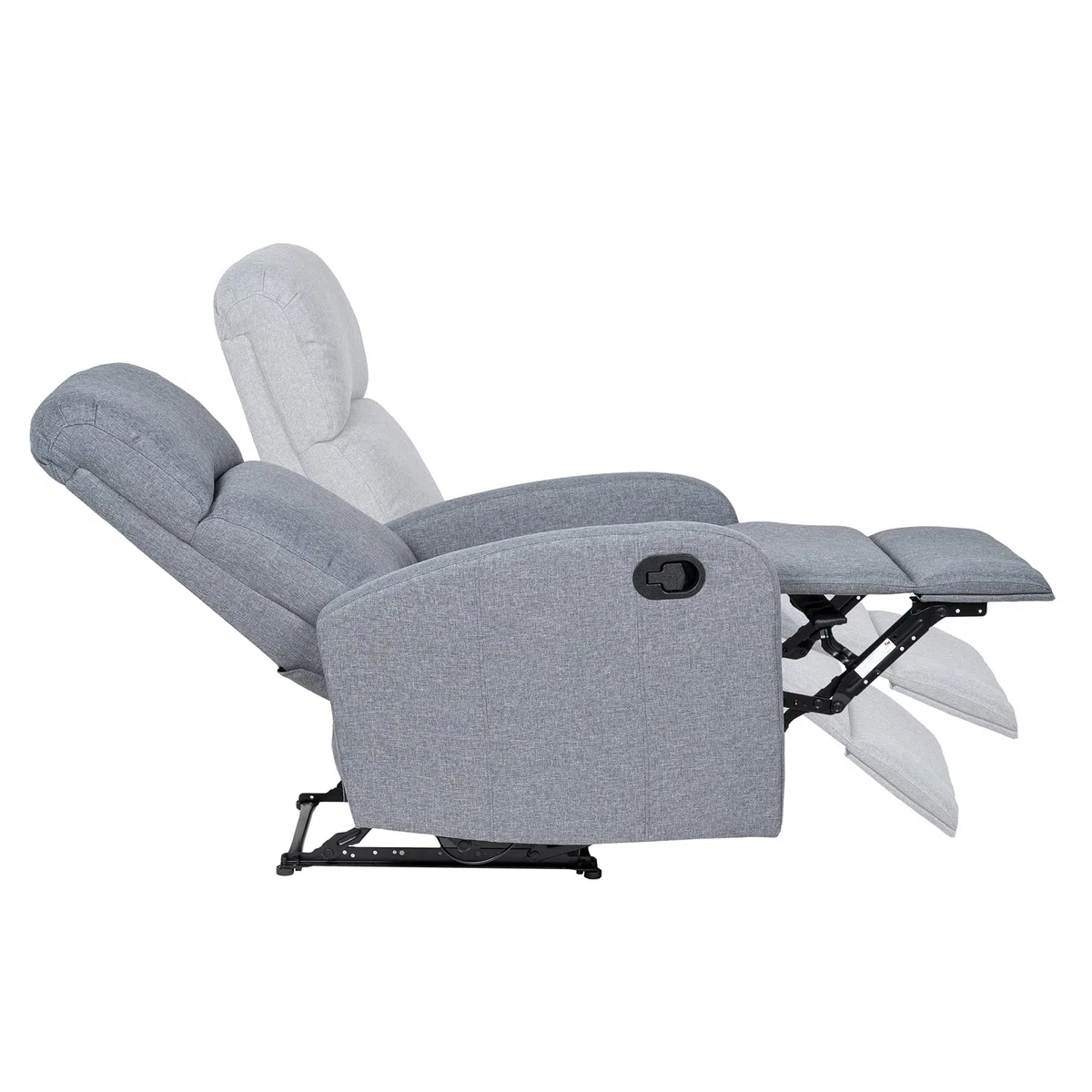 Gremium Poltrona Relax Reclinabile a Letto Con Seduta Ergonomica In Tessuto, Schienale Regolabile e Doppio Cuscino Per Arredo Salotto, Soggiorno e Ufficio