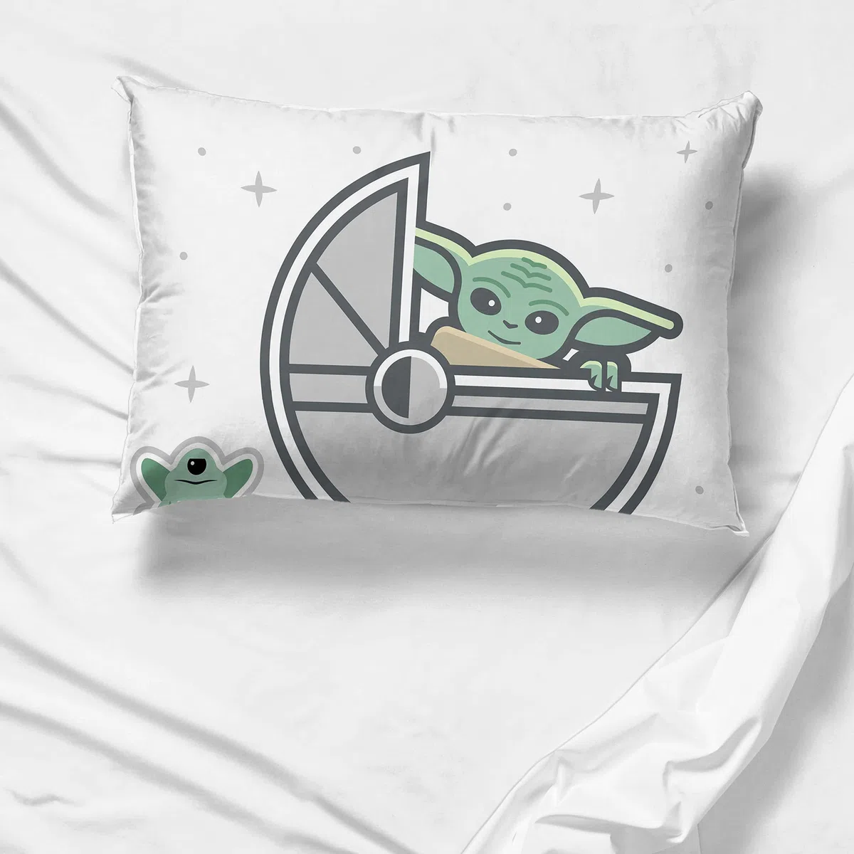 Jay Franco Star Wars The Mandalorian The Cutest Bounty - Set di 2 federe in 100% cotone