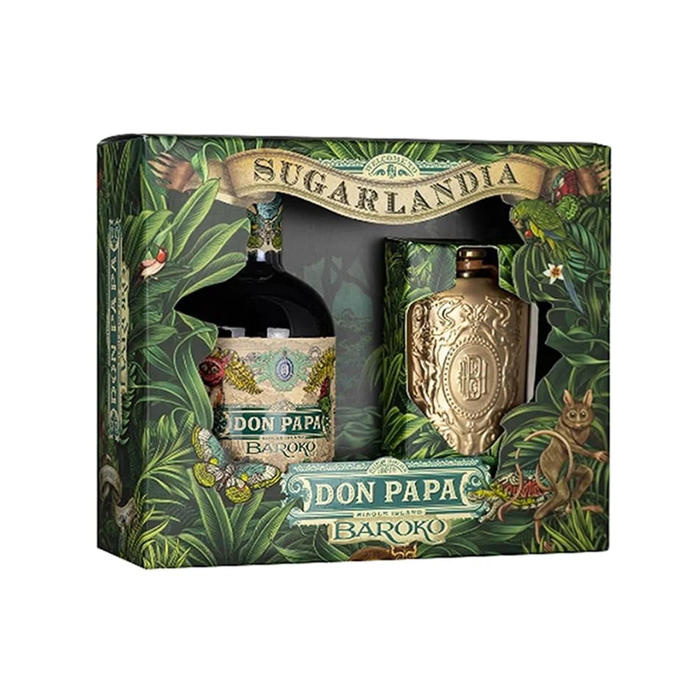 Don Papa baroko + box confezione regalo con fiaschetta