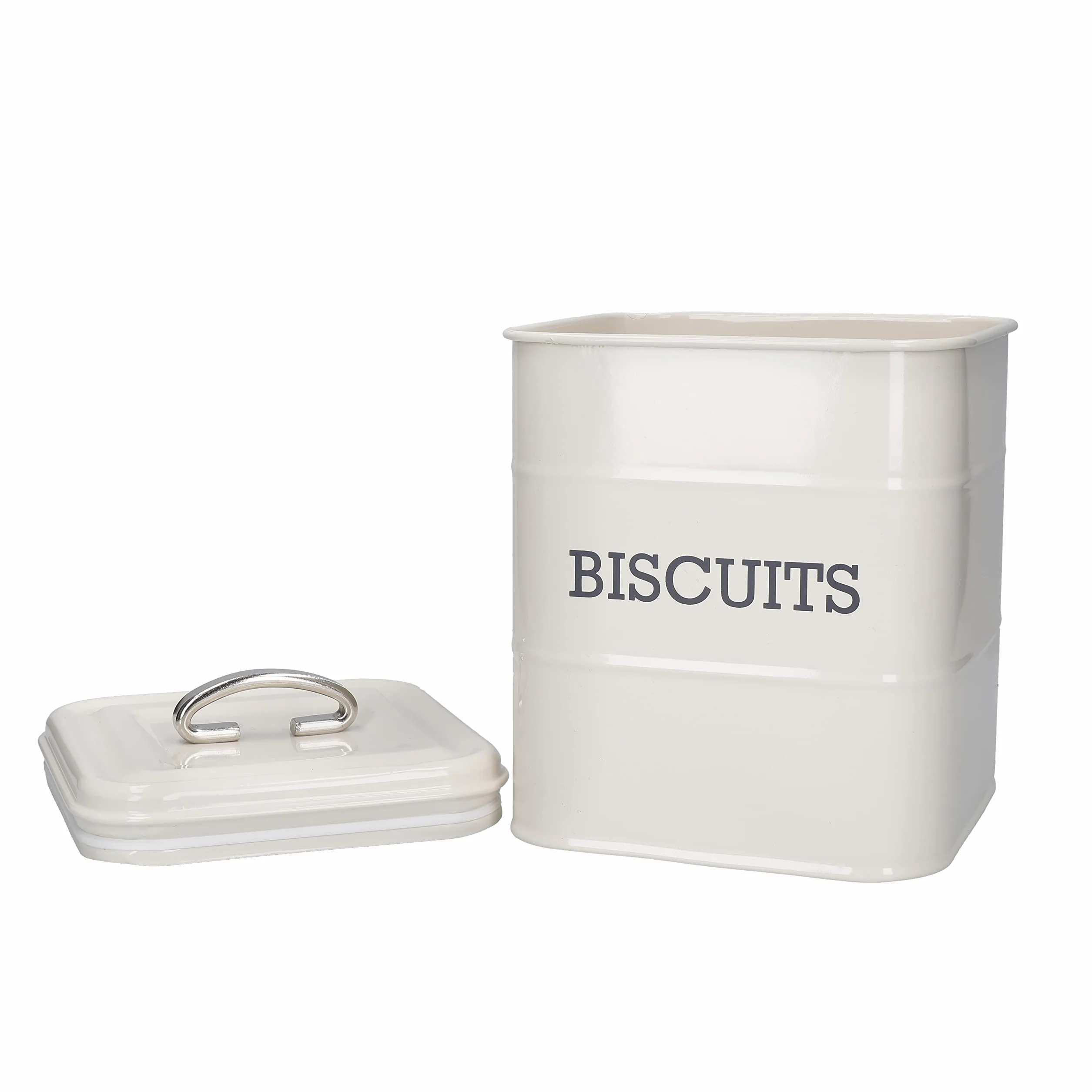 KitchenCraft Nastro, Biscottiera , Bianco,14.5 x 19 cm