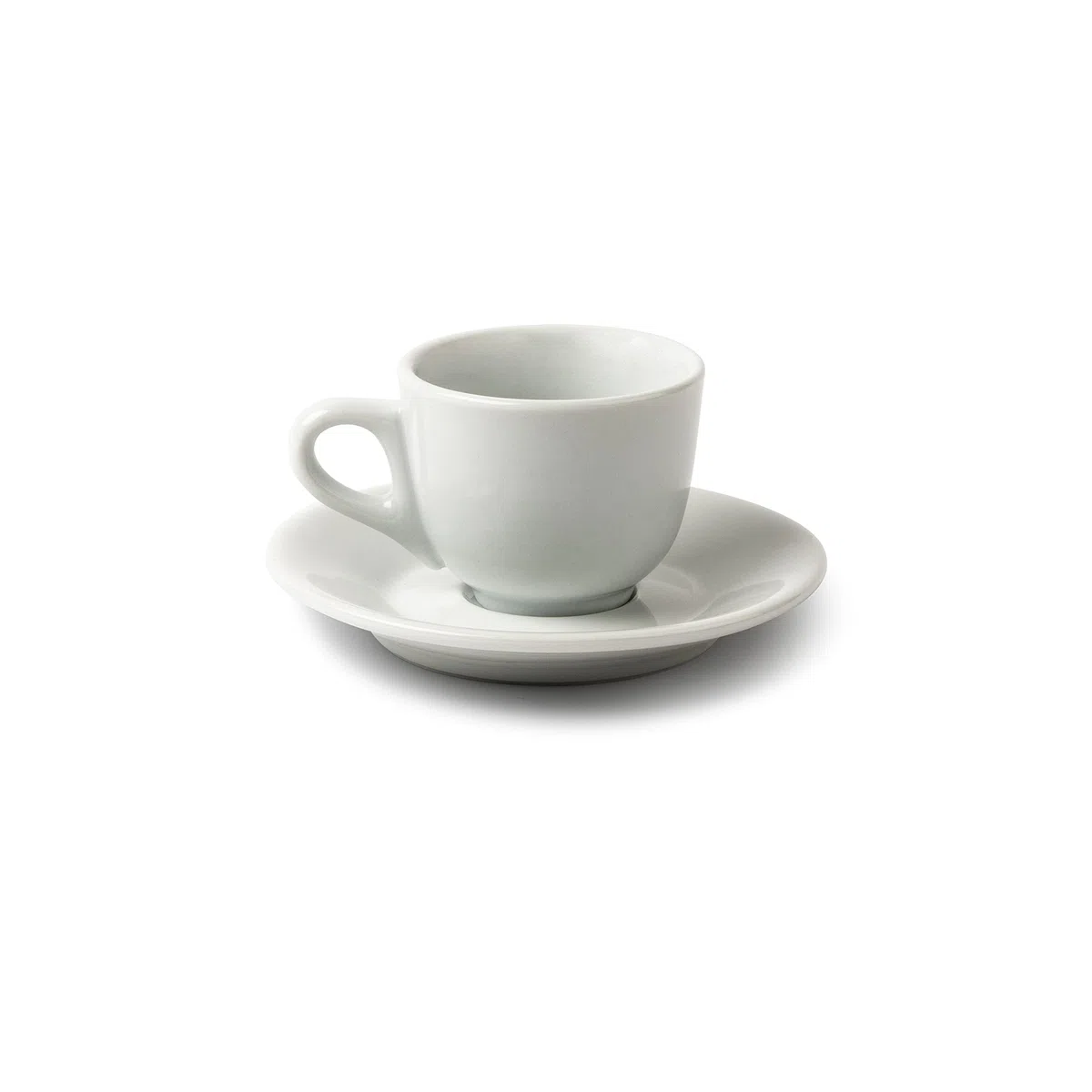 Set 6 Tazze per Caffé con piattino in Porcellana Bianca Collezione Margherita| Elegante e Resistente | perfette per Bar, Ristoranti, Pasticcerie, Panetterie, Hotel