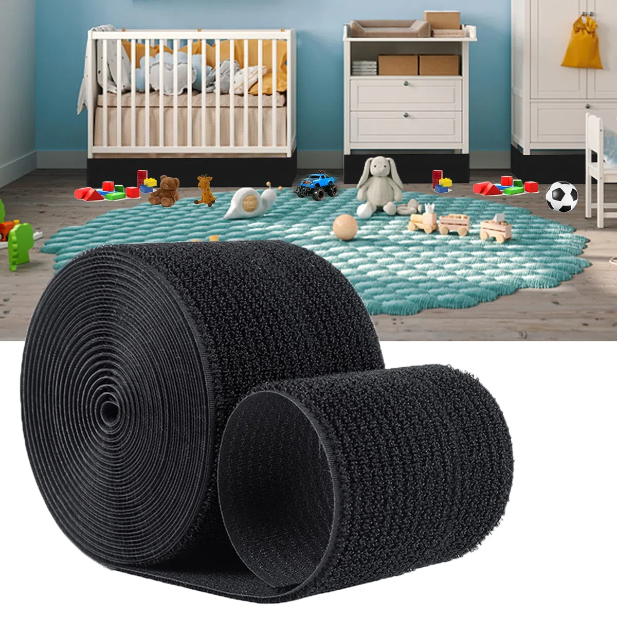 STAY GENT Blocchetti Giocattolo for Under Couch And Under Bed, 11cm Under Couch Blocker for Babies Toys And Pets Toys from Going Sliding, Adjustable Gap Bumper Under Sofa & Under Furniture 3m Long