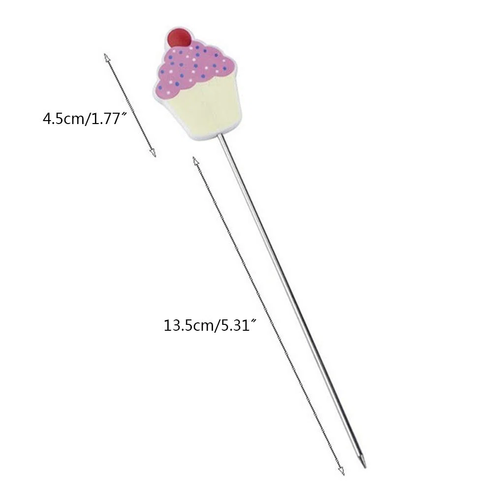 Spiedino per torte in acciaio inossidabile Strumento di prova per muffin e cupcake, utensile da cucina, regalo per la casa, per amanti della cottura, pratico tester per torte, ago per testare la sonda
