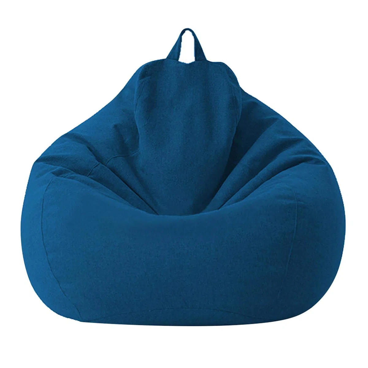 Fodera per borsa di fagioli – Fodera in cotone e lino 100 x 120 cm – Copridivano per borsa di fagioli con cerniera senza riempimento