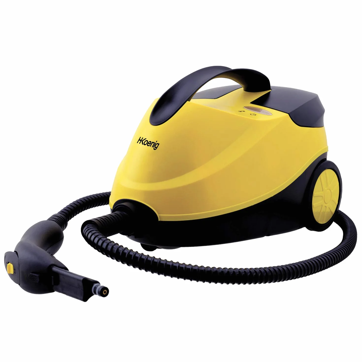H.Koenig Pulitore a vapore 4 bar NV6200, Autonomia 45 min, pronto in 8 min, 1,5L, Potente 2000W, Compatto, Multifunzione Casa e Ufficio, igienizzare pavimento, mobili, auto + 10 accessori inclusi
