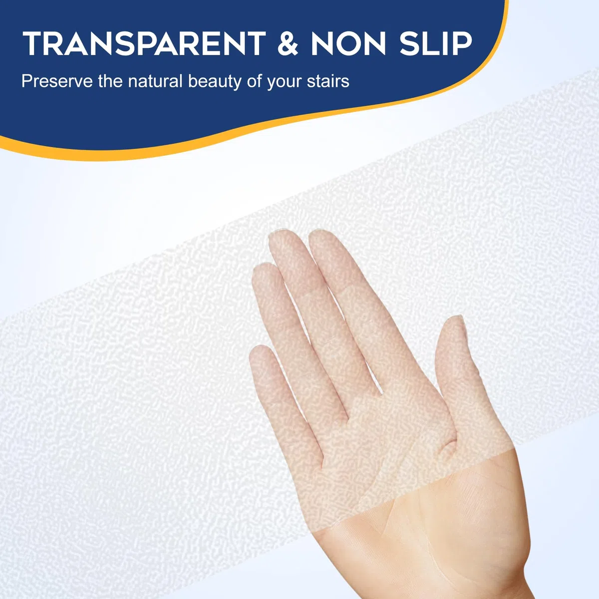 Antiscivolo Tappeti Strisce per Scale 15 x 80 cm, 15Pezzi Impermeabile Trasparenti Tappetini per Scale in Legno, Marmo e Pianerottoli, Autoadesivi e Facili da Tagliare