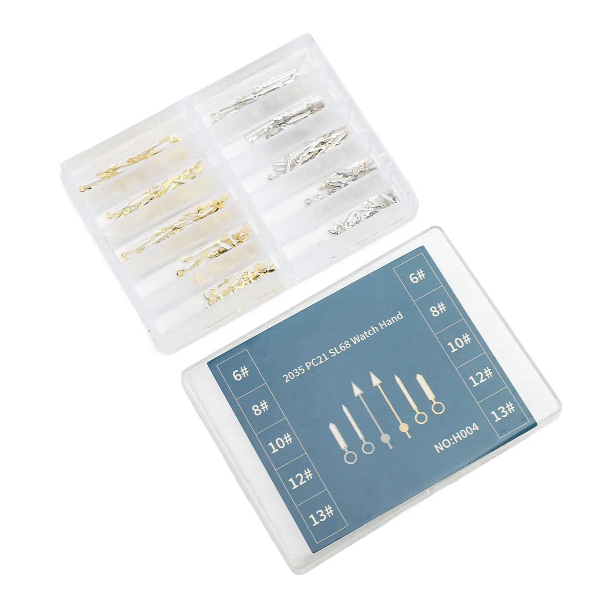 Lancette per orologi in metallo di altissima qualità di ricambio per orologi al quarzo per PC21 SL68 ore di lancetta dei secondi (oro brillante)