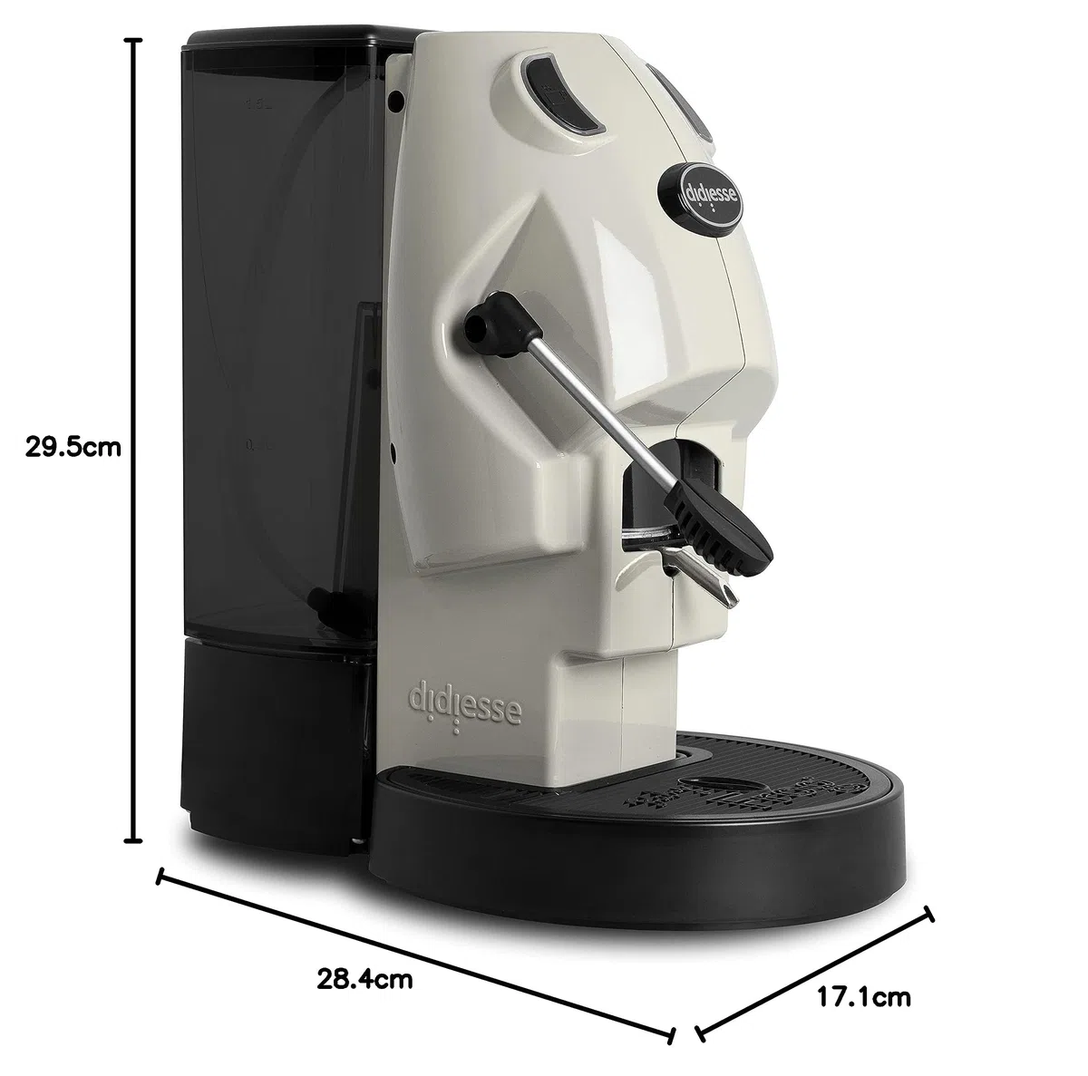 Didiesse – Macchina da Caffè con Cialde - Modello Baby Frog Macchinetta a Cialde – Compatta 450W - con Funzione Stand-by e Serbatoio da 1.5L (Avorio)