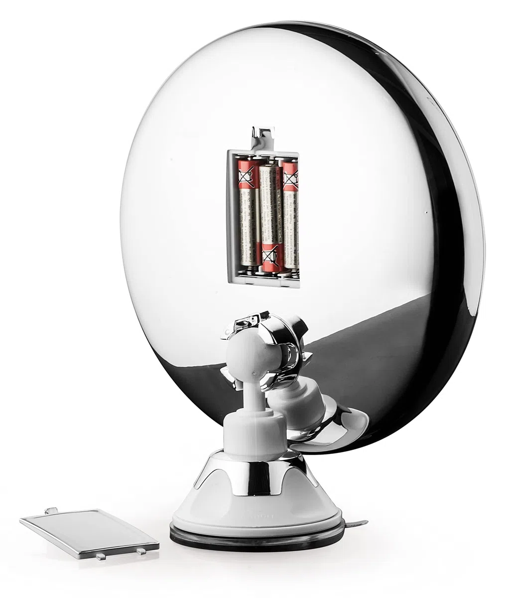 MACOM Sensation 224 SwinGo Specchio con ventosa cosmetico Ingranditore 10X con Luci led ottimo per trucco e make up.
