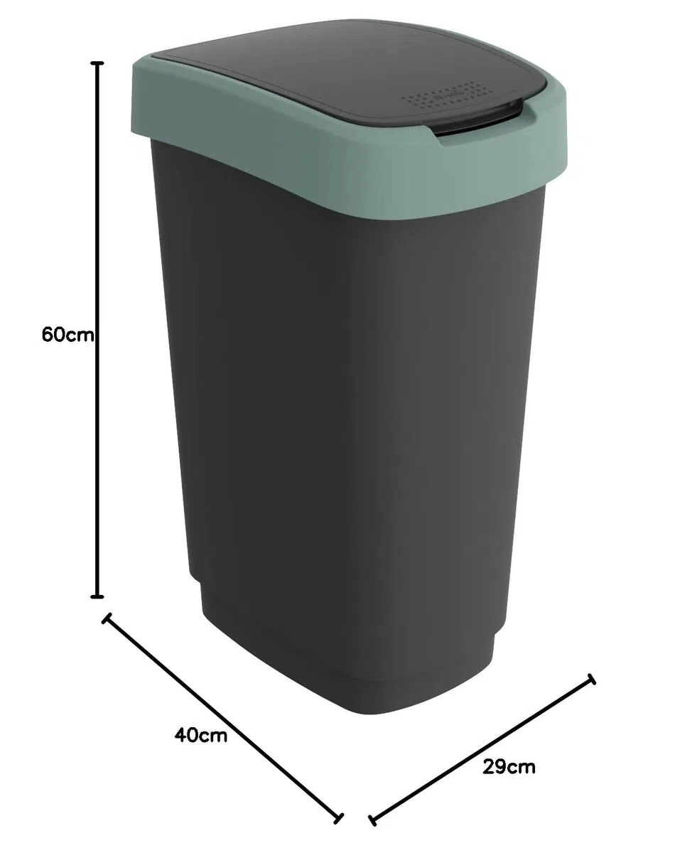 Rotho Twist (50l, Nero/Verde scuro)
