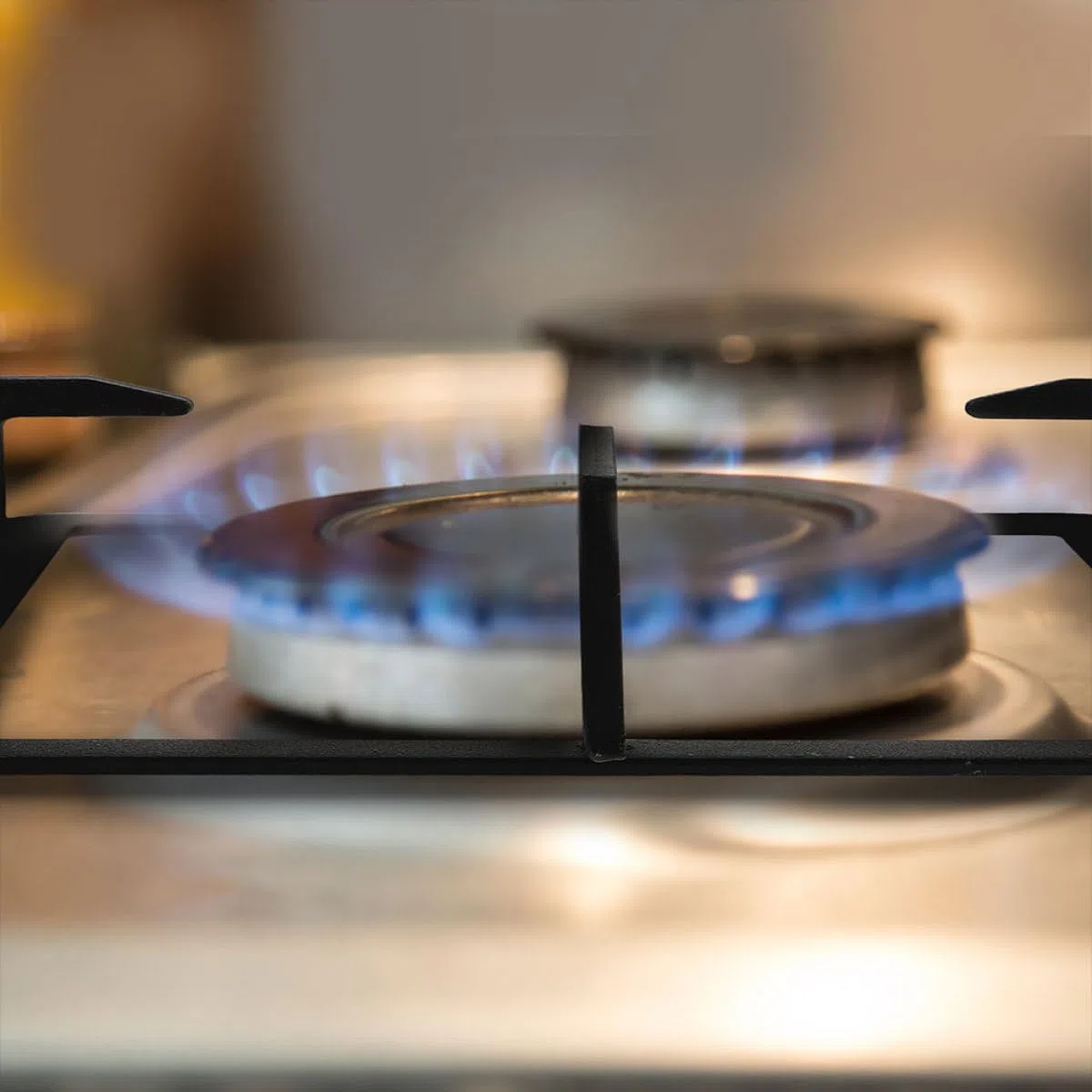 Supporto Rettangolare per Fornello Gas Base Antiscivolo in Metallo Durevole per Cucina Domestica e Commerciale