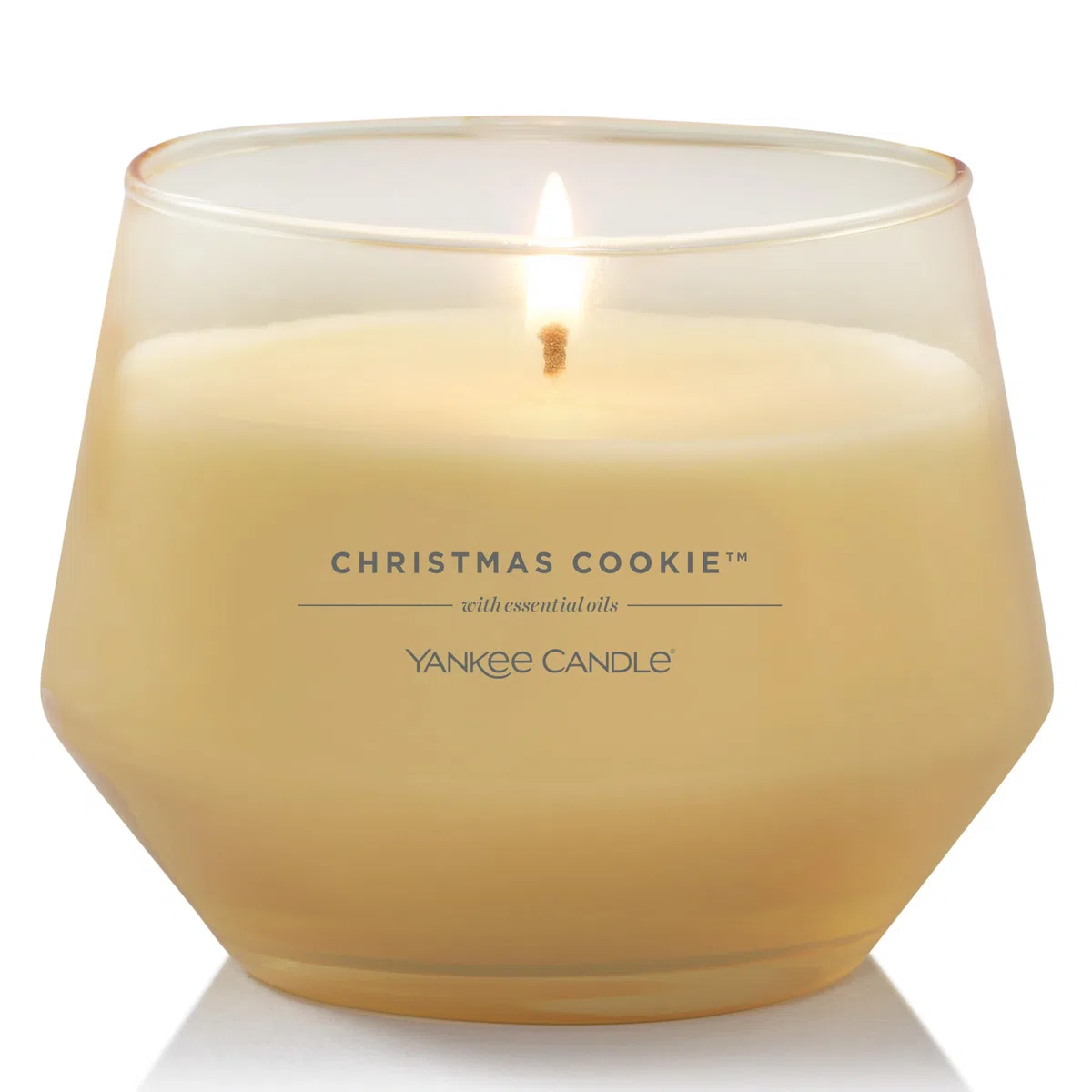 Yankee Candle Studio Candele profumate Candela media Chrsitmas Cookie|Candele di lunga durata: 35-50 ore| Elegante design in vetro con cera viola| Regalo perfetto per le donneregali per le mammeregali