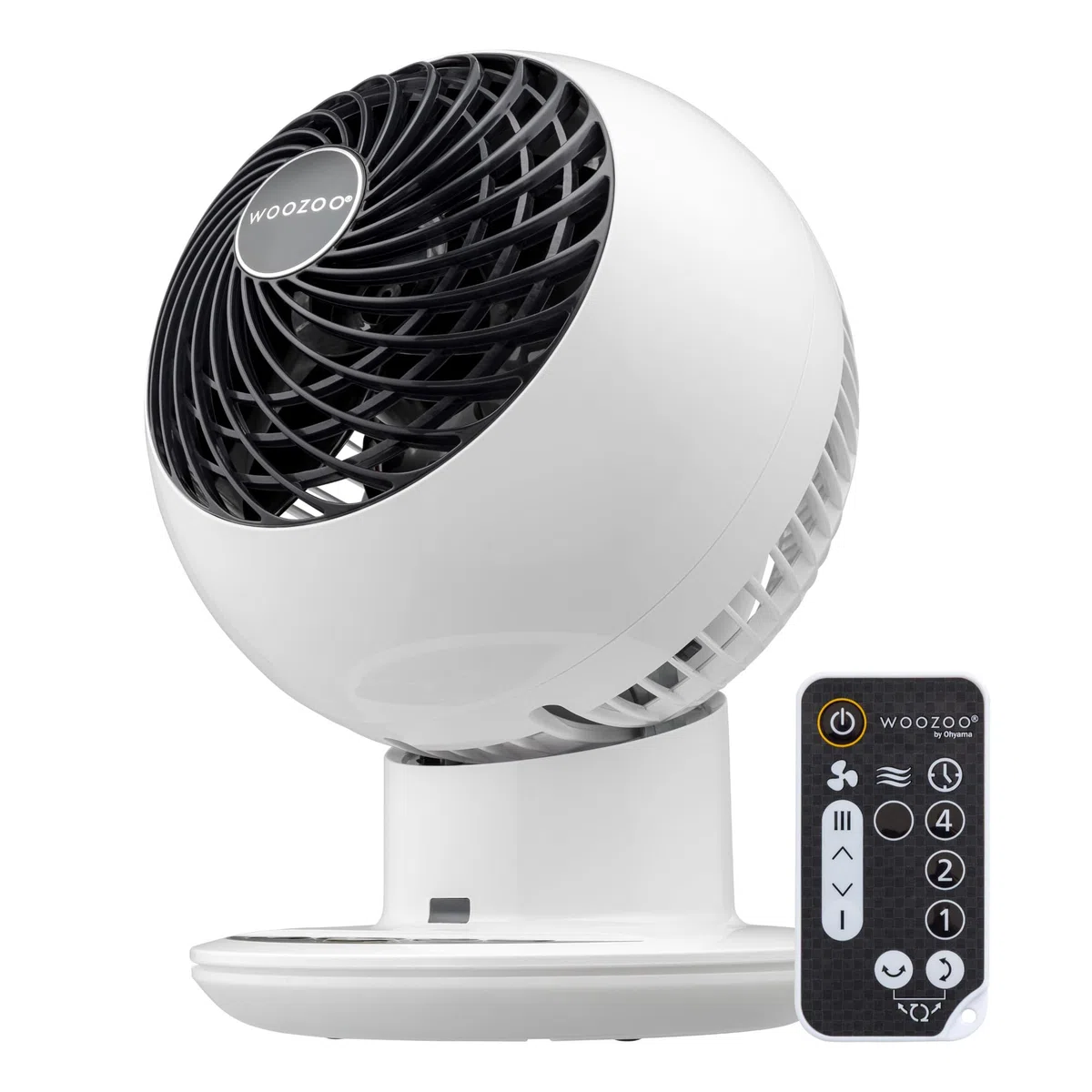Iris Ohyama Woozoo, 30m², Ventilatore da Tavolo, Ufficio Fan, Bianco, Telecomando, Silenzioso, Oscillazione, Per Camera, Soggiorno, Cucina, Circolatore d'Aria, Raffreddamento, Potente, PCF-SC15T