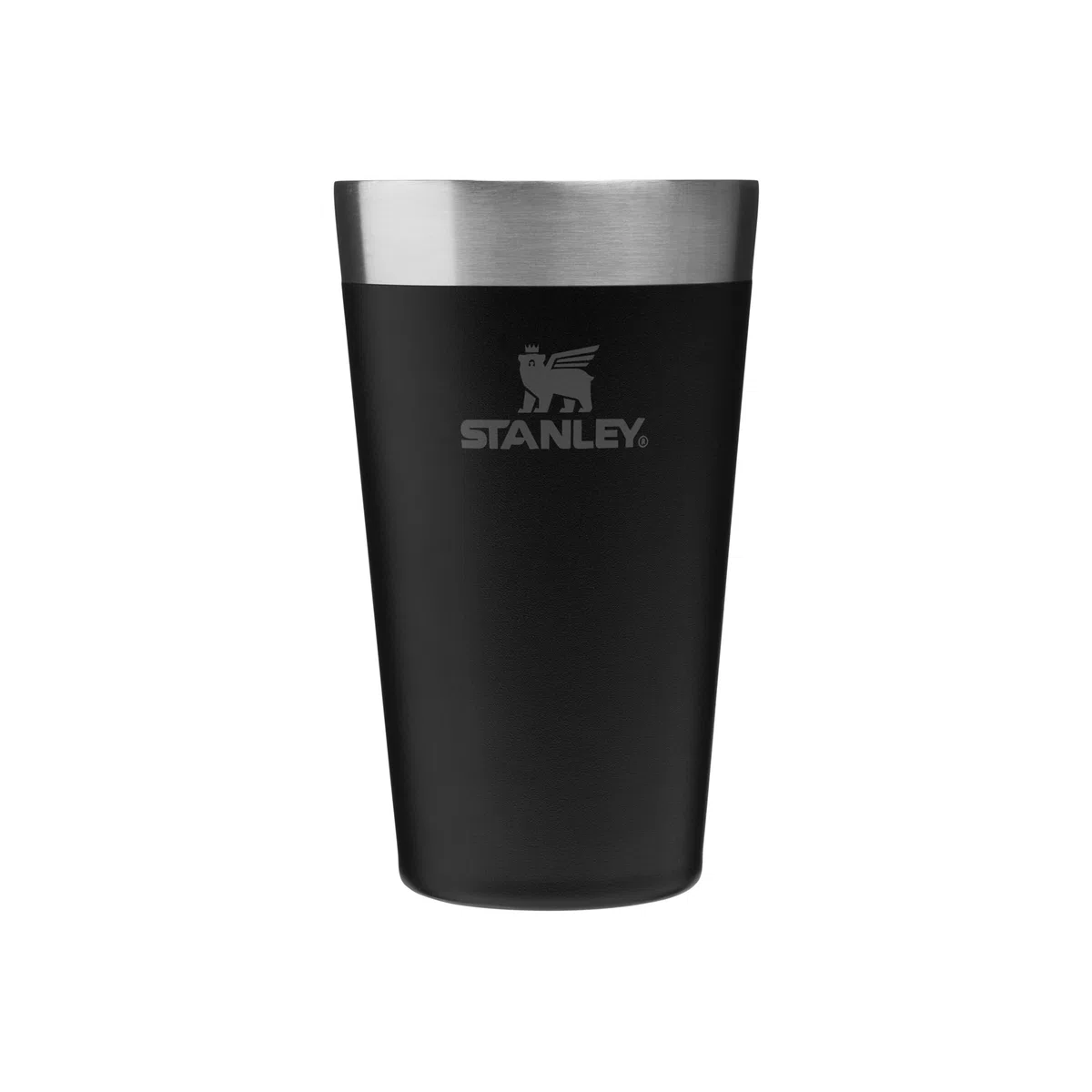 STANLEY 1913 Adventure Stacking Beer Pint 0.47L - Mantiene Le Bevande Fresche Per 4 Ore - Pinta Di Birra In Acciaio Inossidabile - Lavabile In Lavastoviglie - Matt Black