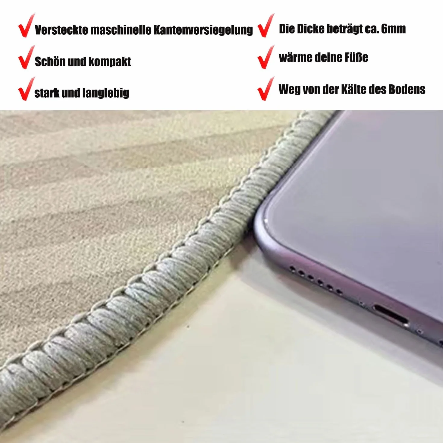 Tappeto Macchinine per Bambini, Gioco per la Camera, Con Strade, per Ragazze e Ragazzi, Antiscivolo e Lavabile (B,120X180CM)