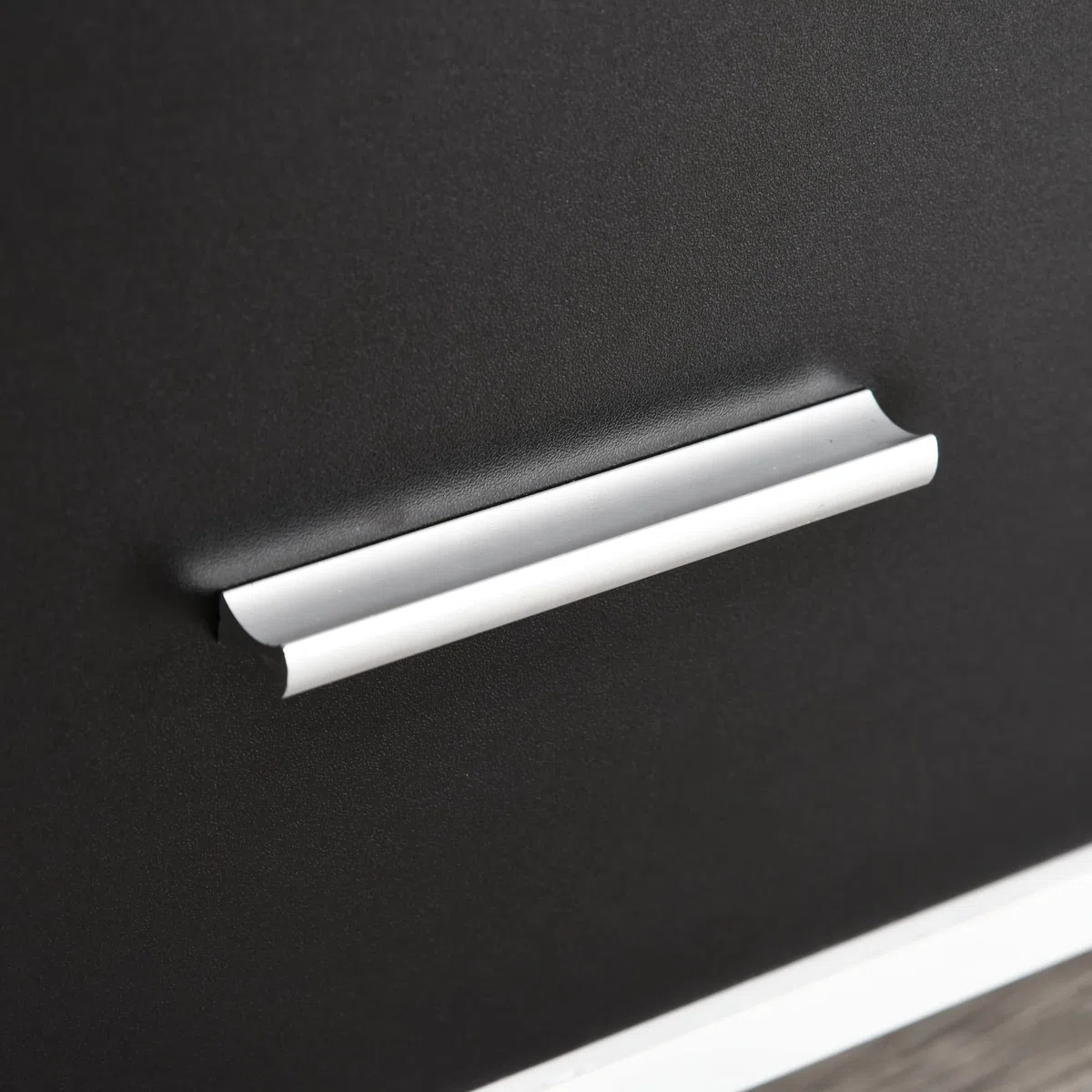 HOMCOM Mobile Porta Stampante a Rotelle con 2 Cassetti Chiudibile a Chiave, 3 Ripiani e Armadietto, Mobile Stampante per Documenti da Ufficio e Studio, 100x35x65 cm, Nero e Bianco