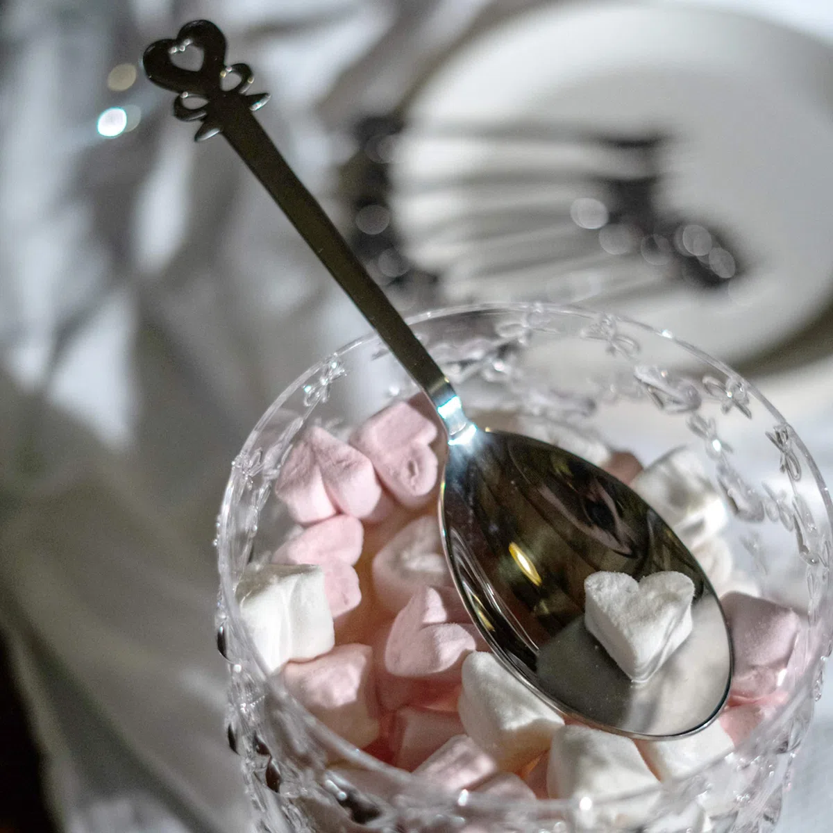 Guzzini Love Cucchiaio per Confetti, Stainless Steel 18/14, Argento, 23 cm, Acciaio inossidabile
