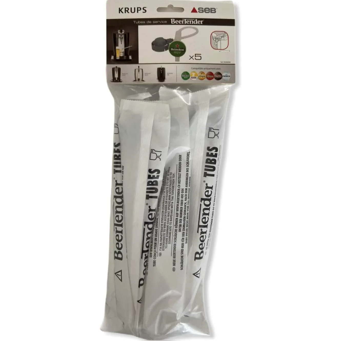 Beertender - Tubi per spillatore birra Seb, Krups (Confezione da 10)