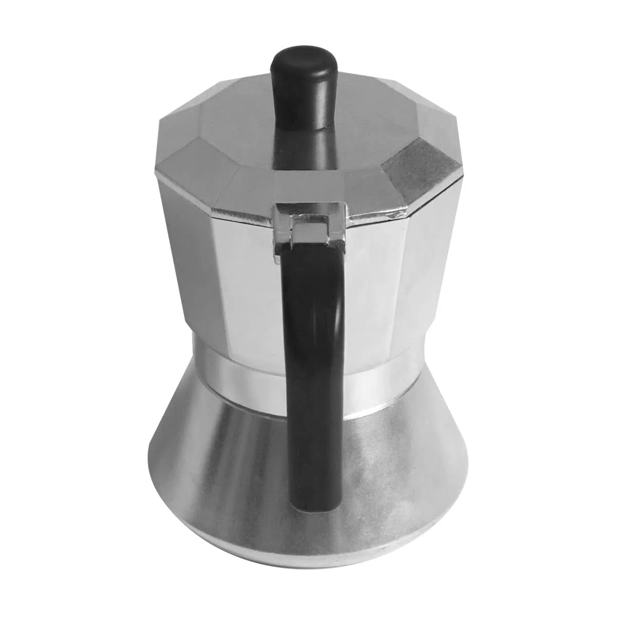 PINTINOX Capri Full induction, Caffettiera Moka 3 Tazze in Alluminio, adatta a tutti i piani cottura compresa l'induzione, Manico Antiscottatura