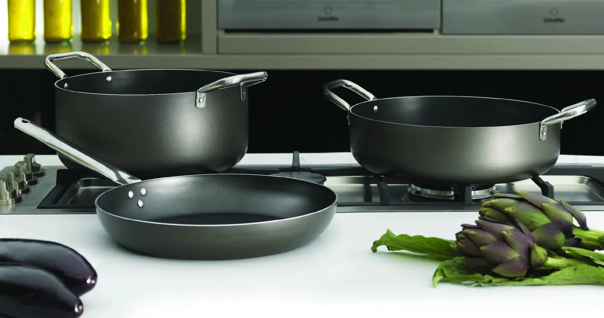Domo Enjoy Cooking - Padella per Paella Antiaderente, Paellera 8 porzioni, 38 cm, Chef Line