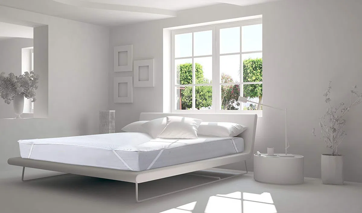 Bedecor Coprimaterasso Matrimoniale Maxi Impermeabile 180 x 200cm con 4 Elastici - Traversa Letto - Spugna Cotone 80% - Anti-Acaro, OEKO-TEX