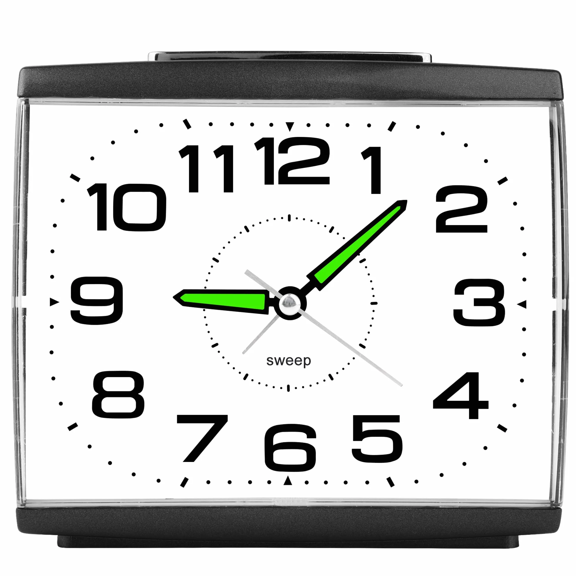 Sveglia da Comodino,Sveglia Analogica al Quarzo Silenziosa con Luce Senza Ticchettio, Semplice Orologio da Tavolo Snooze,Adatto per Camere da Letto, Soggiorni