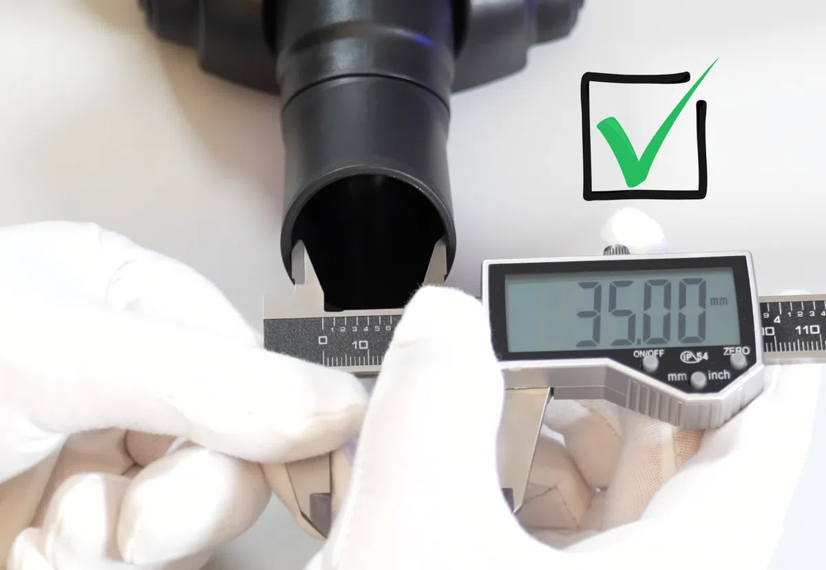 Bocchetta combinata per aspirapolvere, 35 mm, compatibile con aspirapolvere Kärcher, Bosch, Siemens, Miele, Samsung, Thomas, Philips, Metabo | Compatibile con aspirapolvere Kärcher, Bosch, Siemens, Miele, Samsung