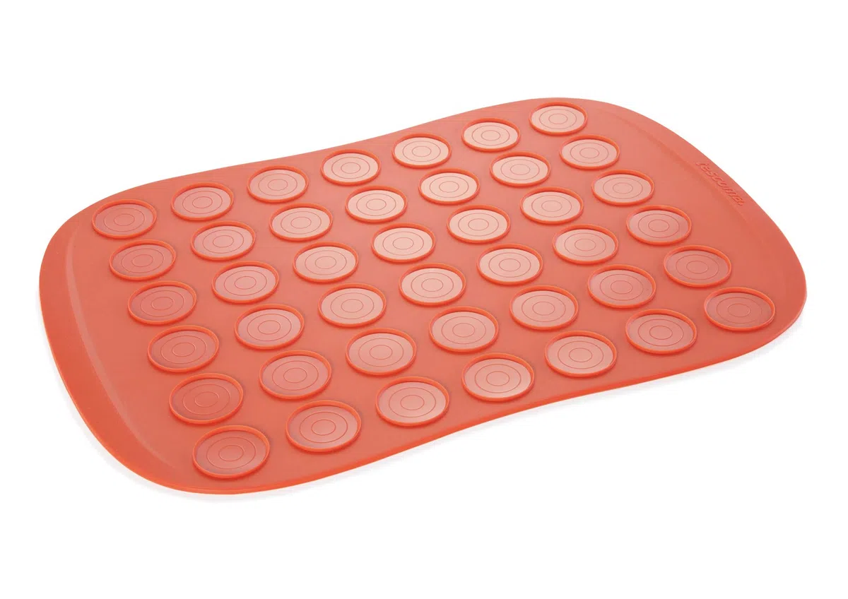 Tescoma 629426 Tappetino per Macarons, Rosso, 27 x 39 cm