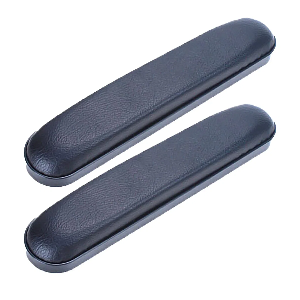 2 braccioli imbottiti per sedia a rotelle, universali, rimovibili, in spugna di PVC, per sedia da ufficio, avambracci, accessori per la cura dei pazienti, colore nero