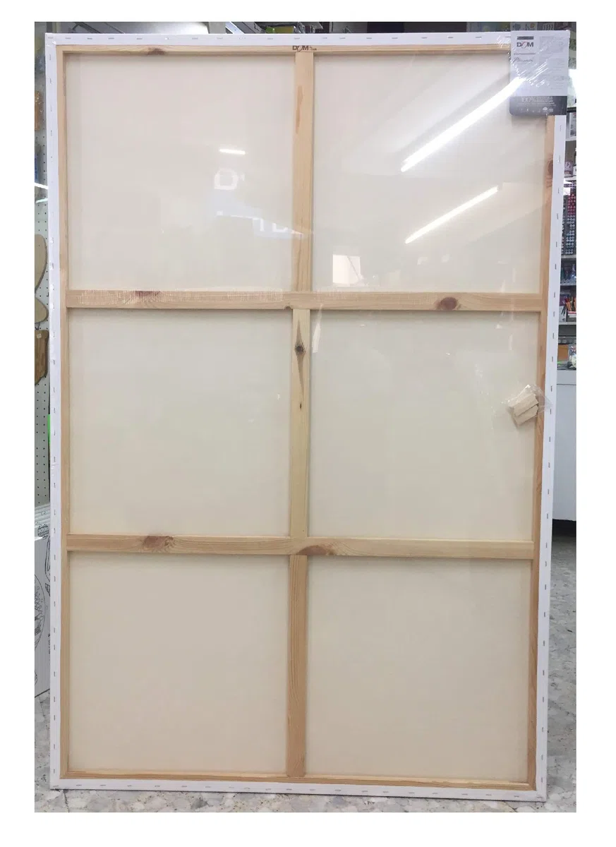 CWR Tela per dipingere con Telaio a Doppia Croce in Puro Cotone Grana Media cm 100 x 150 x h 2 cm