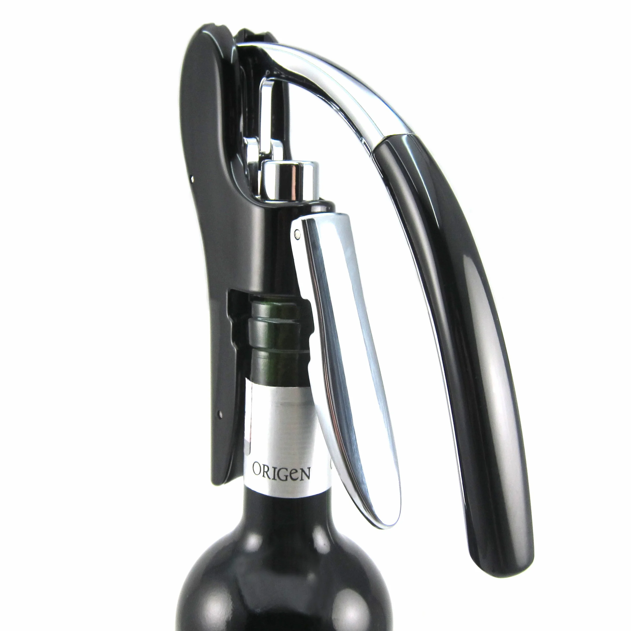 BestUtensils Kit apribottiglie professionale, in lega di zinco, con leva, tagliacapsule incluso Black
