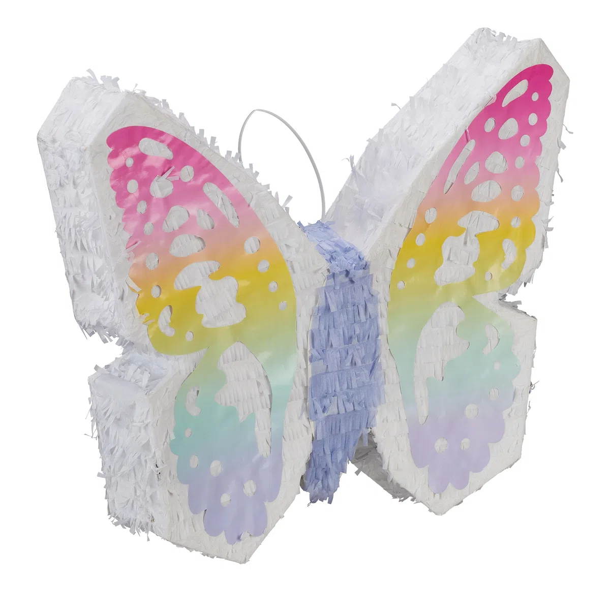 Relaxdays Pignatta Farfalla, Piñata da Appendere, Gioco per Bambini, Compleanni, da Riempire, 48x58x10 cm, Multicolore