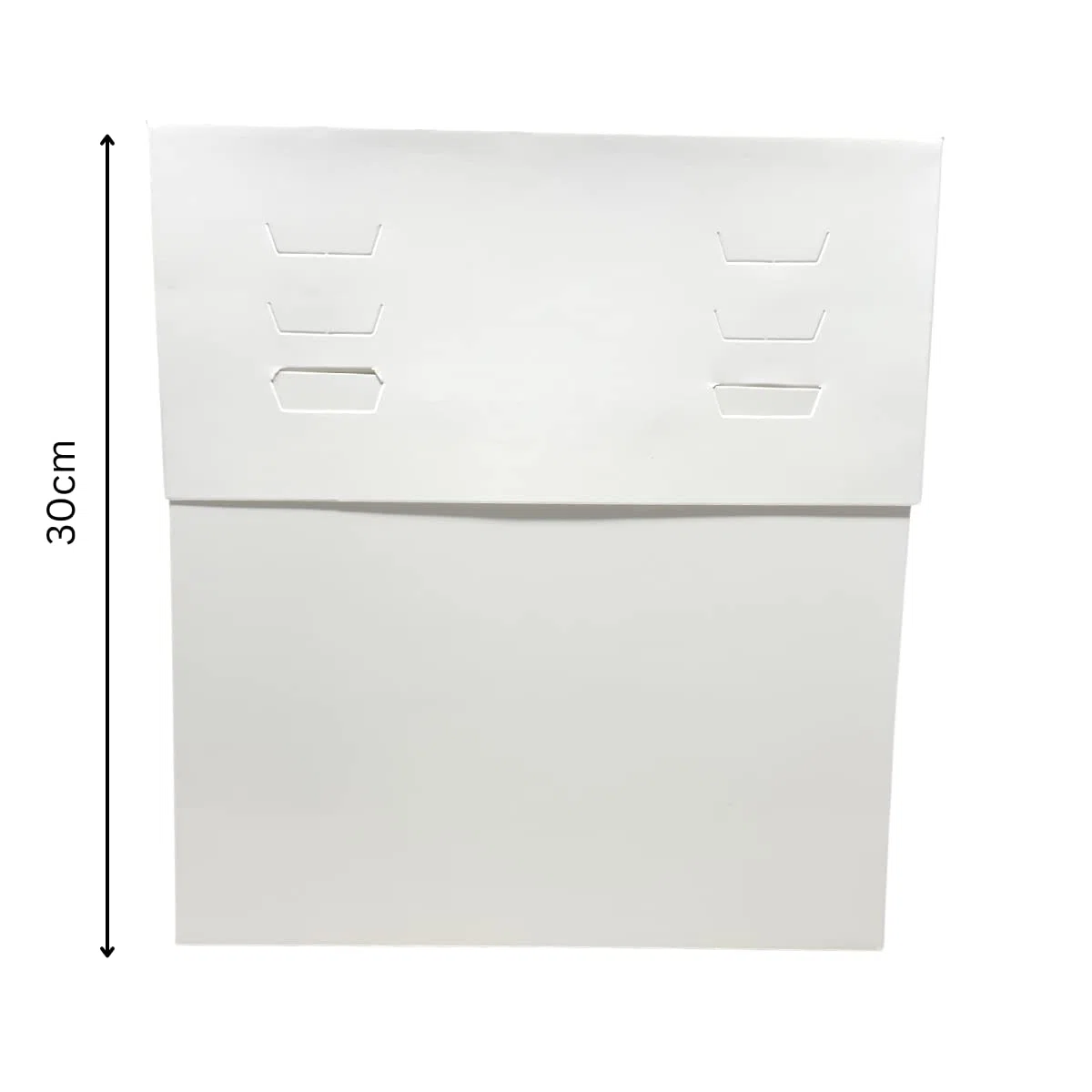 Decoracion Dulce - Confezione da 10 Scatole Bianche per Dolci Altezza Regolabile 25 x 25 x 20 A 30 cm di Altezza