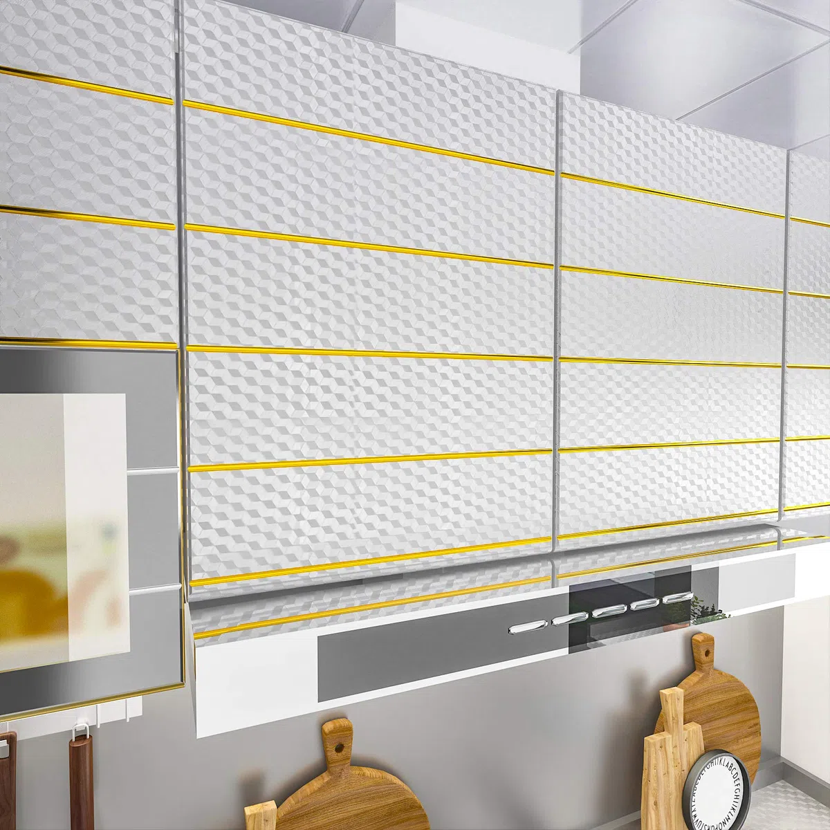 VEELIKE Pellicola Adesiva Alluminio Carta Da Parati Per Cucina Lavabile Carta Adesiva Argento Impermeabile Pellicola Adesiva Rivestimento Adesivo Per Mobili Piani Cucina Alzatina Della 40cm x 600cm