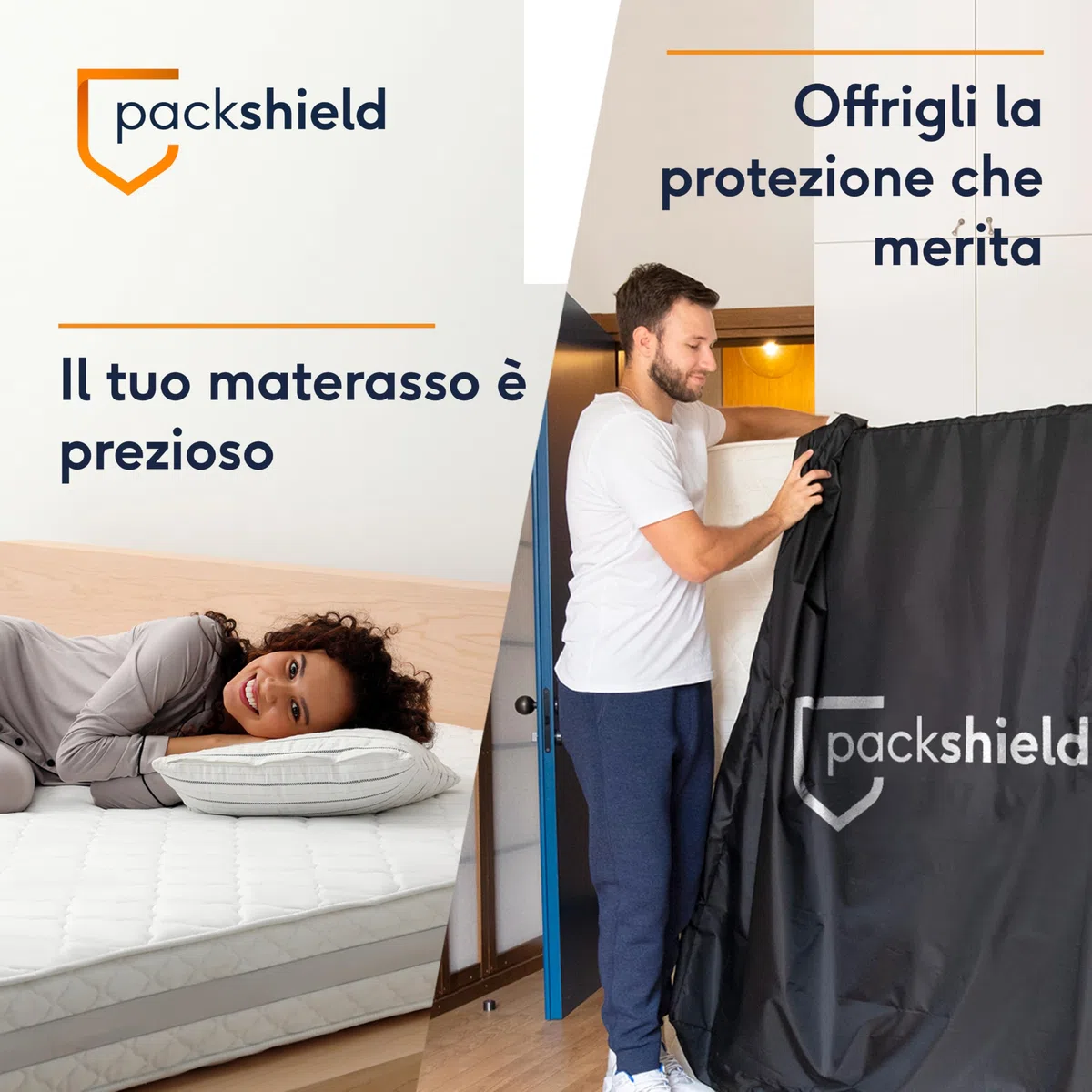 Custodia Protettiva per Materasso Singolo 90x200cm – Sacco Impermeabile in Tessuto Oxford – 4 Maniglie – Trasloco, Stoccaggio o Trasporto – Spessore 30cm