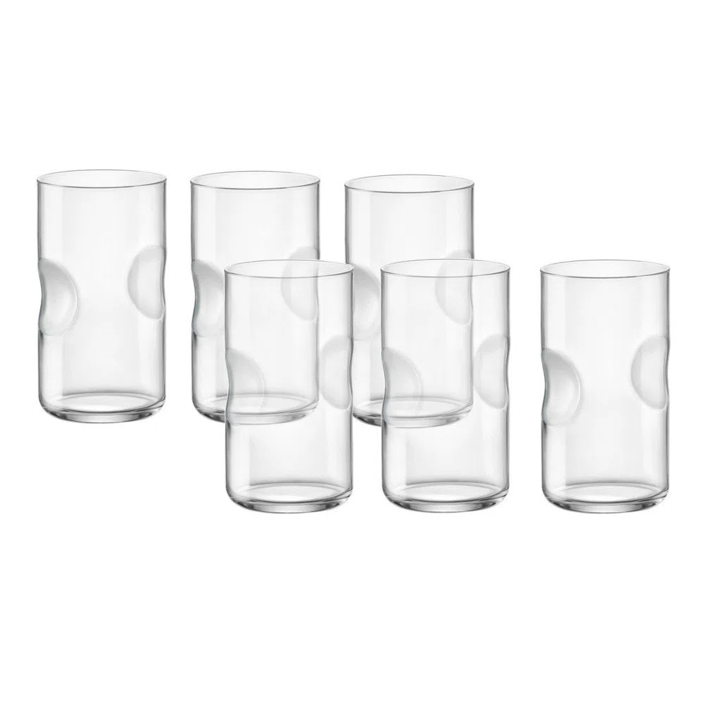 Bormioli Rocco Giove Cooler Frosted Glass, 16-3/4-Ounce, Set of 6 by Bormioli Rocco