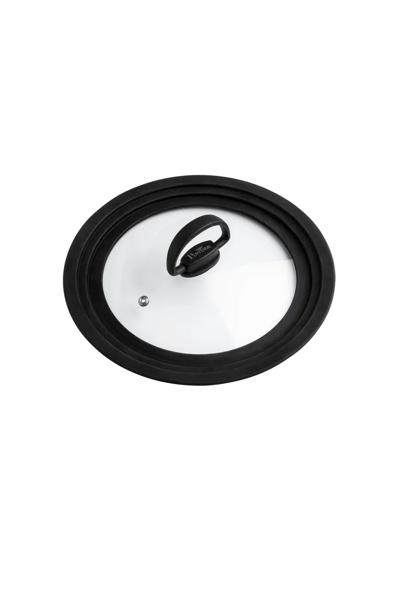 Coperchio Universale PINTINOX in Vetro con Anello in Silicone Adattabile in piu Diametri (CM 26-28-30)