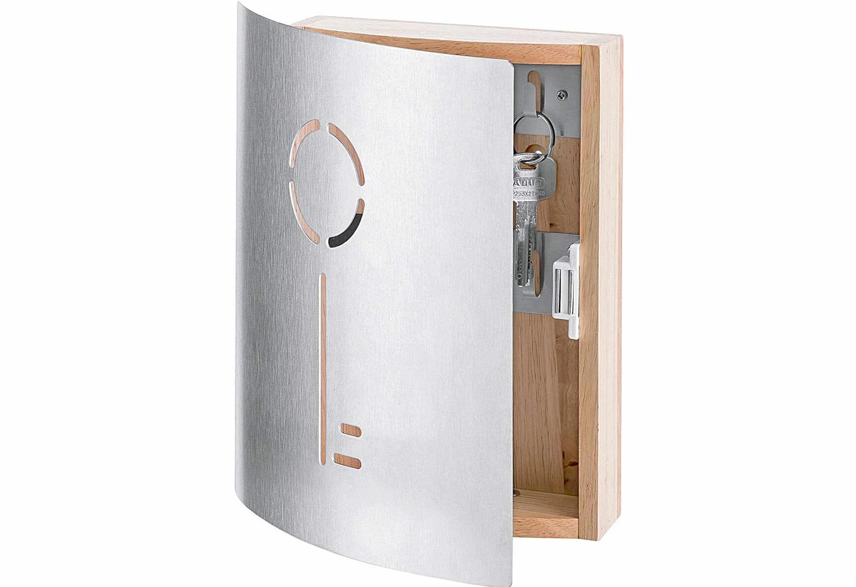 Zeller 13846 Cassetta Portachiavi, Legno, Beige, 21.5x5.5x24.5 cm