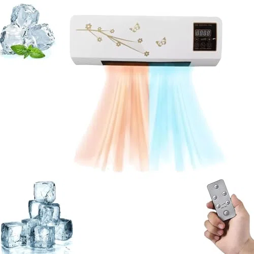 Climafy Condizionatore d'aria a parete da 12000 BTU, mini condizionatore con funzione riscaldamento, raffreddamento silenzioso senza condotti per camera da letto e ufficio, unità portatile autoevapo