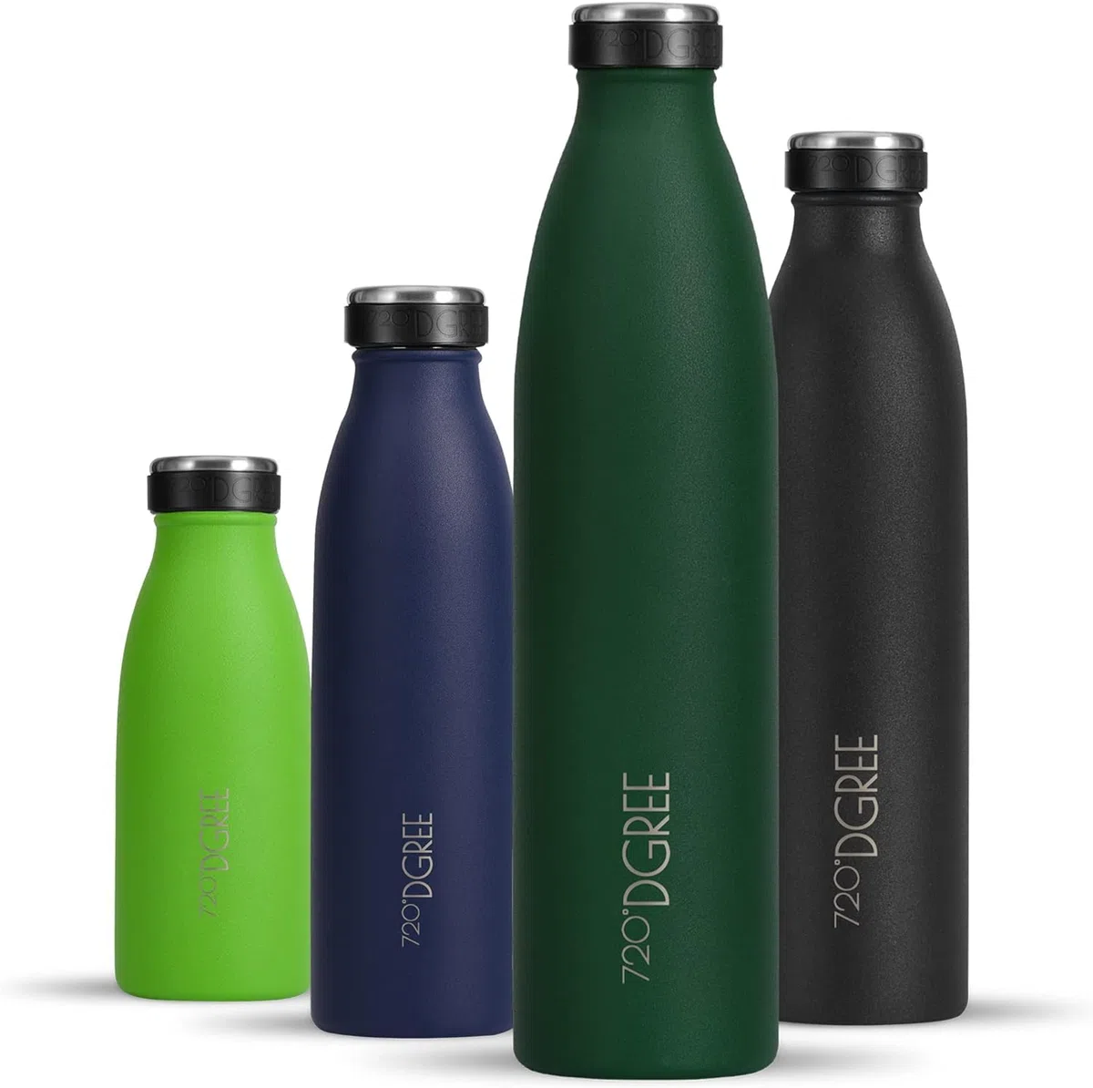720°DGREE Borraccia termica 750 ml "milkyBottle" - Senza BPA, Prova di Perdite - Bottiglia acqua termiche in acciaio inox - Borracce perfetto per bevande calde, fredde, università, ufficio, all'aperto