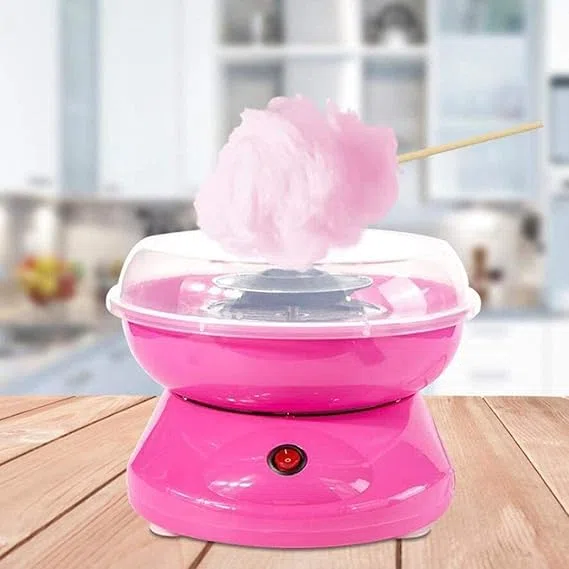 SQUADO Macchina per Zucchero Filato Elettrica Mini – Cotton Candy Machine Retro per Bambini e Famiglia, Facile da Usare, Ideale per Feste, Compleanni e Eventi