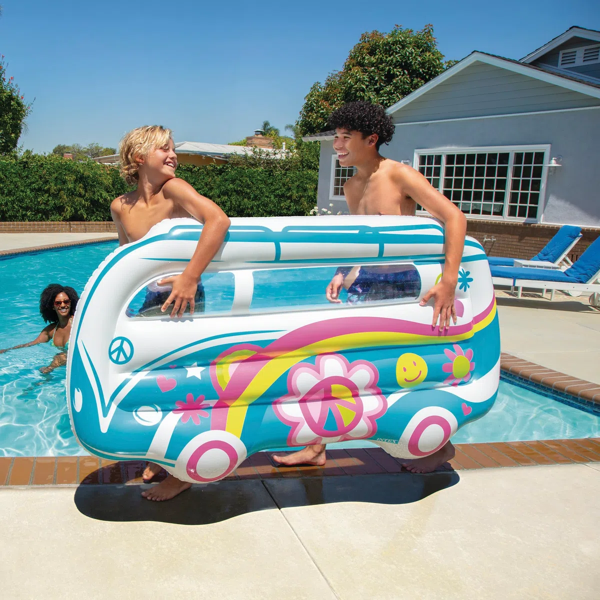 Intex Groovy Van Float, Inflated Size: 1.78m x 91cm x 23cm (58728EU)