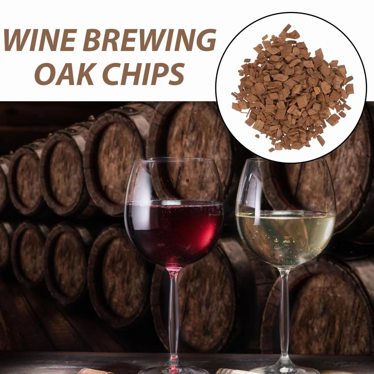 HEMOTON 1 Confezione di trucioli di quercia per la maturazione del whisky di vino rosso e accessori bar per la birra e la produzione di vino a casa francese