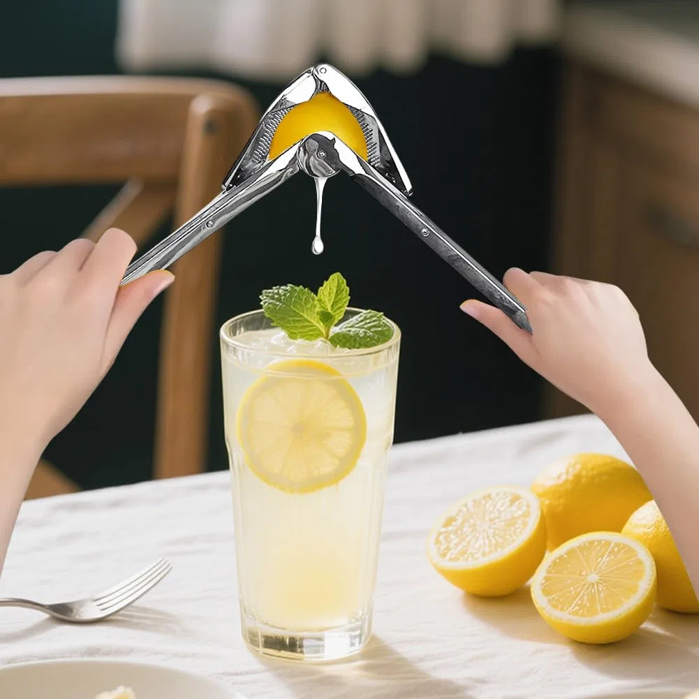 Lemon Squeezer in metallo - spremiagrume manuale & di alta qualità per limoni, lime e arance - lavabile in lavastoviglie